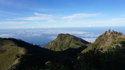 view of the mountains