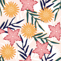 Color vector floral pattern Design