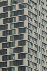 Partial view of the ultra-modern Dutch office towers
