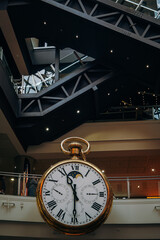 Clock at central shopping centre in Melbourne