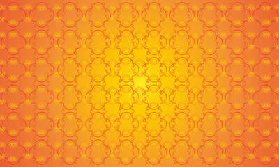 Orange background composed of geometric patterns