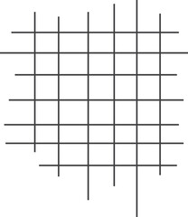 Grid Line Designing. Editable Vector Illustration. 