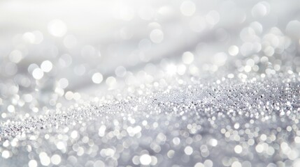 Fototapeta premium Silver glitter wallpaper background