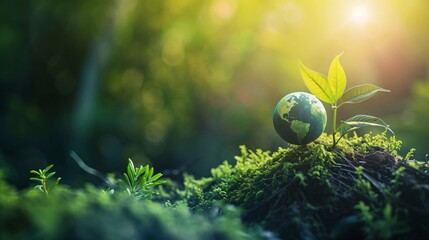 Eco-Friendly Earth in Natural Setting