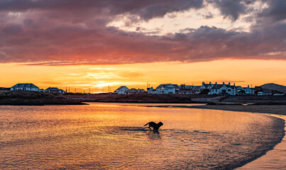 Sunset at Trearddur Bay isle of Anglesey