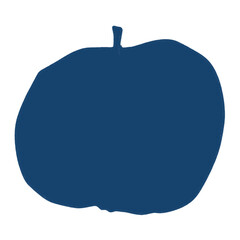 illustration of an blue apple