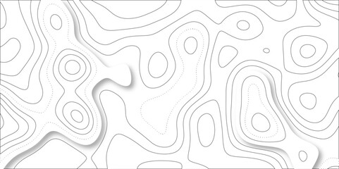 Fototapeta premium Abstract lines background. Contour maps. Vector illustration. The stylized height of the topographic map contour in lines and contours isolated on transparent. technology topo landscape grid map text