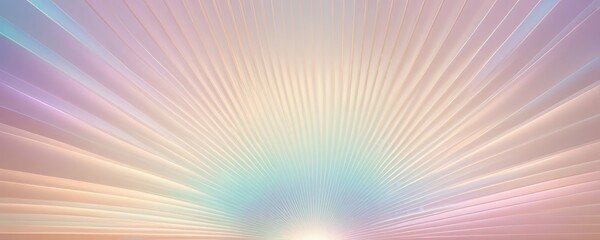 Obraz premium Holographic light beige and purple abstract pastel colors backdrop. Gradient neon colors with rainbow foil effect in trends 80s and 90s