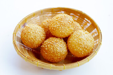 Thai snack, Fried mung bean stuffed balls