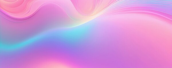 Holographic light purple and pink abstract pastel colors backdrop. Gradient neon colors with rainbow foil effect in trends 80s and 90s