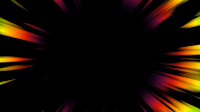 アニメ風　効果線　レインボー　30Fループ