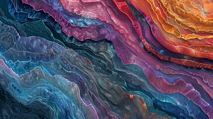 elegant abstract colorful wavy realistic psychedelic background, dynamic with colorful wave layered minimalist art background