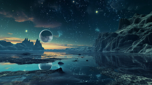 Moonlight Over Ocean Images – Browse 7,744 Stock Photos, Vectors, and