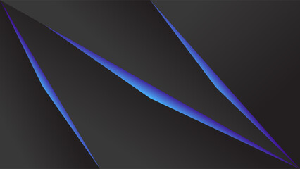 ABSTRACT DARK BACKGROUND WITH GEOMETRIC SHAPES BLUE GRADIENT COLOR DESIGN VECTOR TEMPLATE GOOD FOR MODERN WEBSITE, WALLPAPER, COVER DESIGN, LANDING PAGE