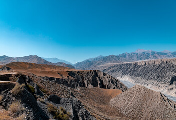 Tianshan scenery along the Duku Highway in Xinjiang Uygur Autonomous Region, China