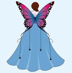 fairy with butterfly wings