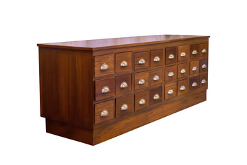 Wooden drawers cabinet