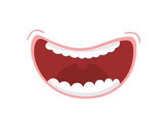 PNG, Smile with teeth, tongue sticking out, surprised. Funny cartoon mouths set with different expressions. Various open mouth options with lips, tongue and teeth. Cartoon vector illustration