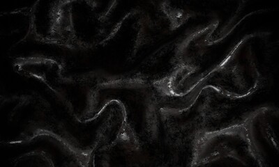 Black metalic grunge background, 3d rendered texture, dark surface, carbon, smooth