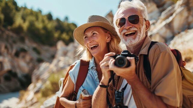 Retirees embrace new adventures  excitement and curiosity as they explore unfamiliar destinations