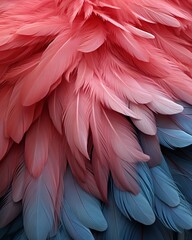 A close up of a parrot's feathers.
