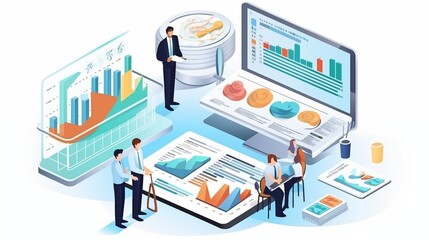 Budget planning and management concept. Company budget allocation for business or project management. Effective and smart budgeting. Business strategy and plan.