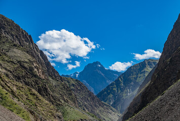 Fototapeta premium Tianshan scenery along the Duku Highway in Xinjiang Uygur Autonomous Region, China