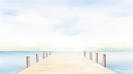 empty wooden pier on lake