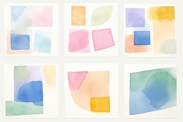 minimal abstract color blocks