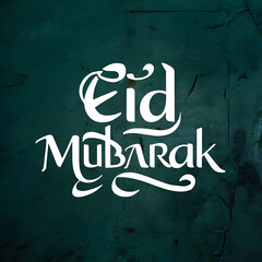 Eid mubarak wishing card Ai generated
 Create A poster for eid mubarak with a mosque and 
a moon ,eid ul adha, 3d render, photo, typography