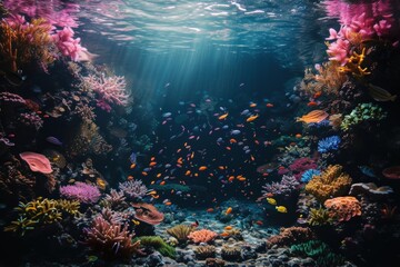Fototapeta na wymiar Underwater Sea underwater ocean fish.