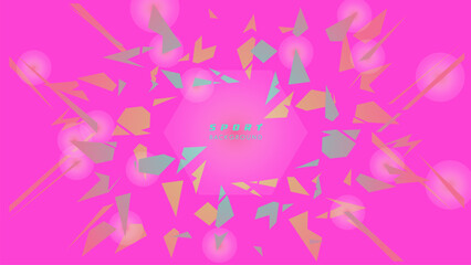 Abstract futuristic geometric background with modern shapes. design template technology concept suitable for game banner, olympic sport poster, cyber wallpaper