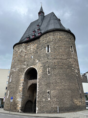 Marschiertor - historic city gate in the city of Aachen, Germany