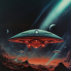 Obraz premium Alien from sky astronomy nature space.