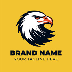 Eagle head mascot logo