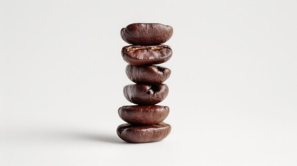 coffee beans on isolated background