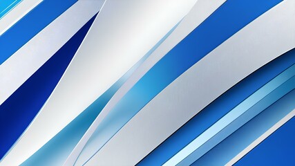 Obraz premium Background wallpaper made with blue and white sharp colors in random ways. AI Generated