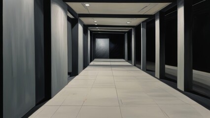 corridor in the office