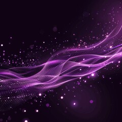 Digital purple particles wave and light abstract background with shining dots stars. Job ID: 5da71200-0c75-45e3-bf20-1ab507db8f36