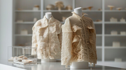 Contemporary Mycelium Jackets. Sustainable Fashion Statement