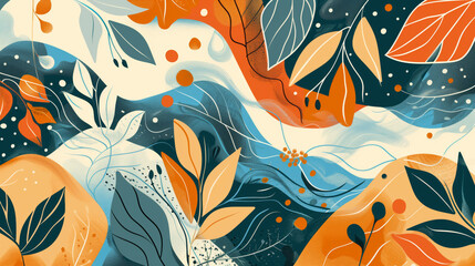 seamless pattern with flowers