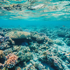 Obraz premium sea, underwater, water, coral, reef, fish, ocean, diving, tropical, nature, scuba, beach, snorkeling, travel, summer, marine, egypt, clear, blue, island, caribbean, dive, coral reef, sand, school