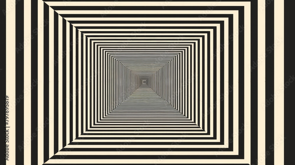 Poster grid art: a vector illustration of a grid-based artwork with a series of concentric squares