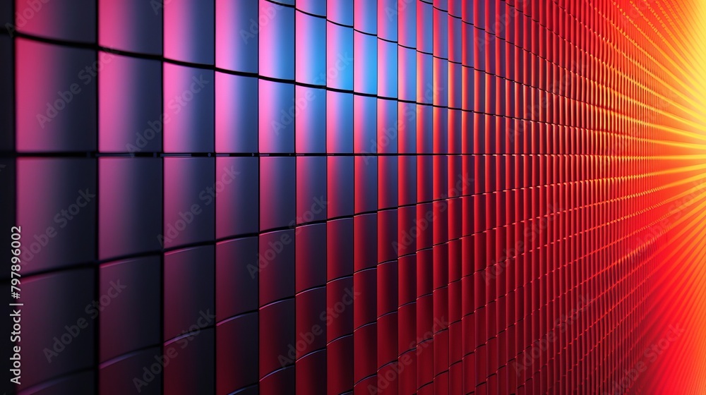 Aufkleber grid backgrounds: a 3d vector illustration of a grid background with a subtle gradient