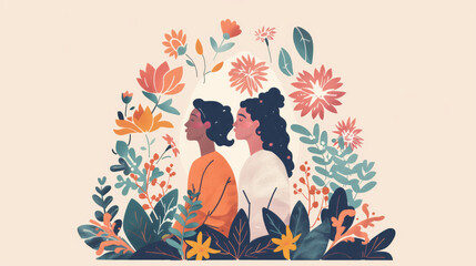 illustration of a woman