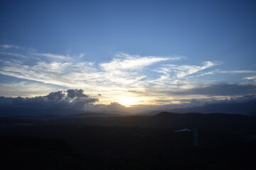 富士山と夕焼け