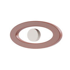 eye visibility 3d icon and illustration