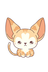 Kawaii Smiley Face Sticker: Cute Character for Any Project