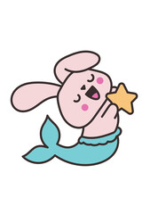Fototapeta premium Kawaii Smiley Face Sticker: Cute Character for Any Project