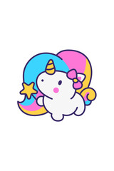 Kawaii Smiley Face Sticker: Cute Character for Any Project